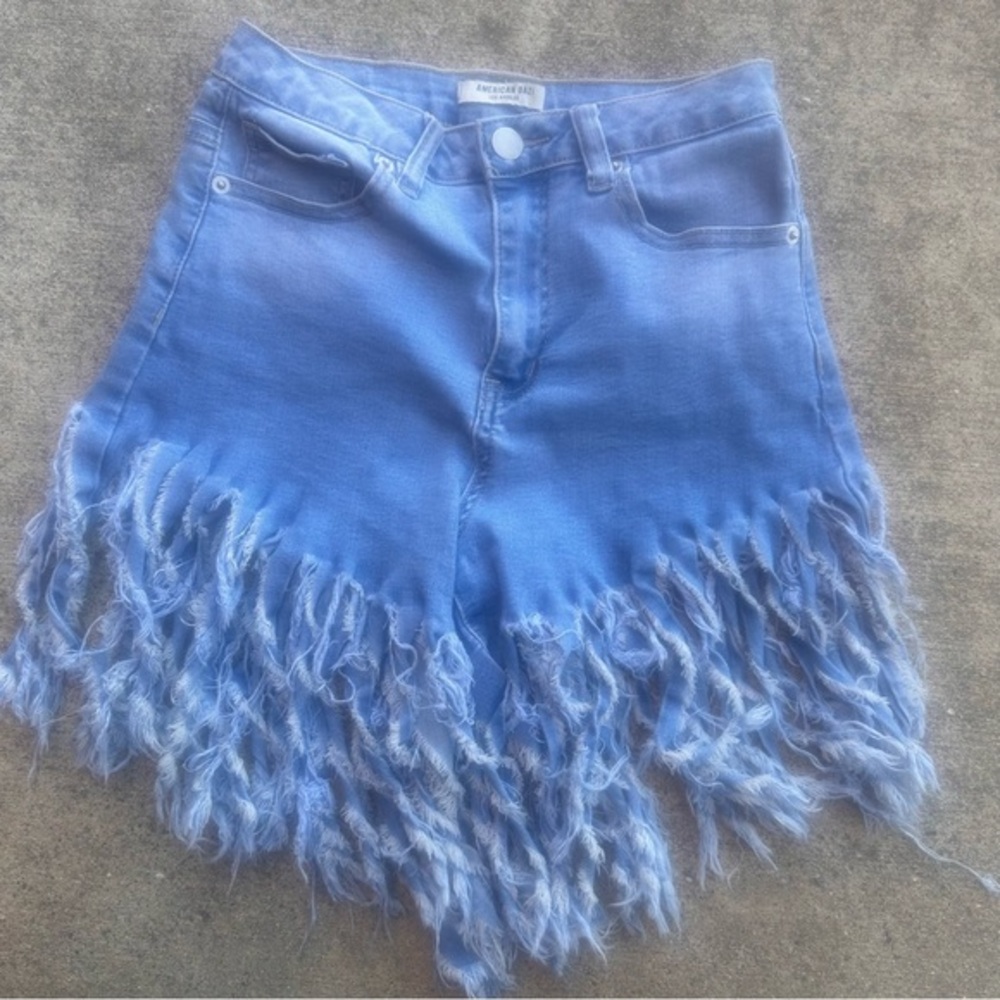 Fringe Denim Shorts   GD2
